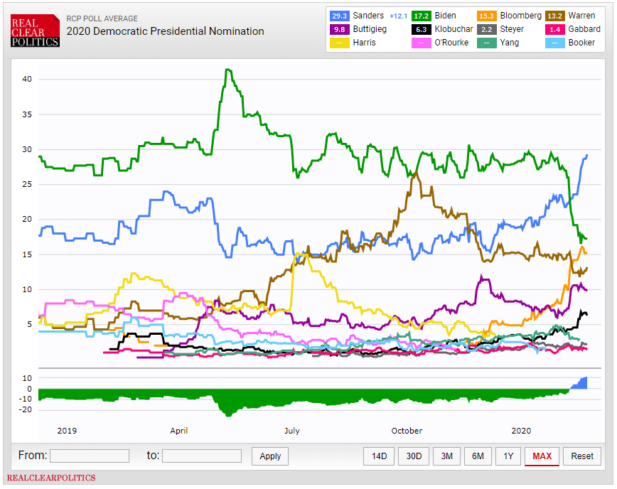 Democratic primary polling