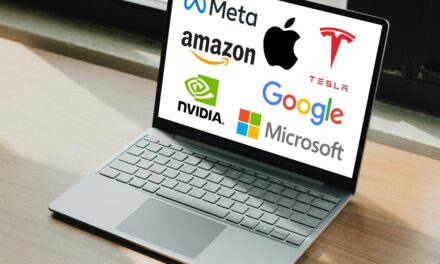 Picture of big tech on computer screen Mag 7