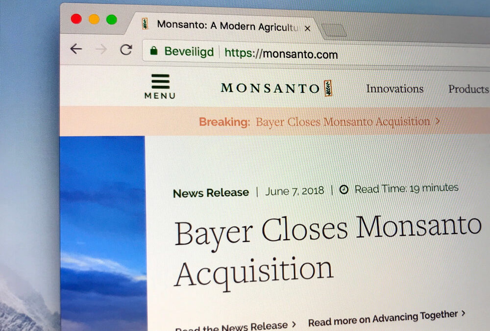 Bayer Parent Company Tanks in Wake of Monsanto Verdict