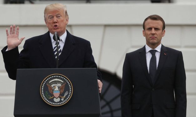 Trump Tees Off on Macron: ‘They Were Starting to Learn German in Paris’