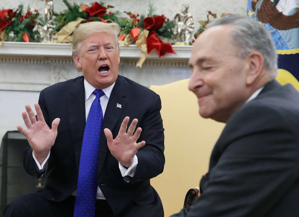 shutdown border wall Trump Schumer