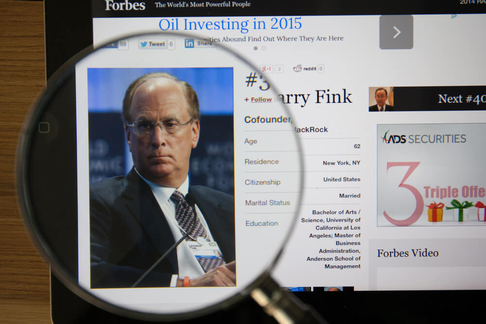 Larry Fink: ‘We Have a Risk of a Melt-Up, Not a Meltdown’