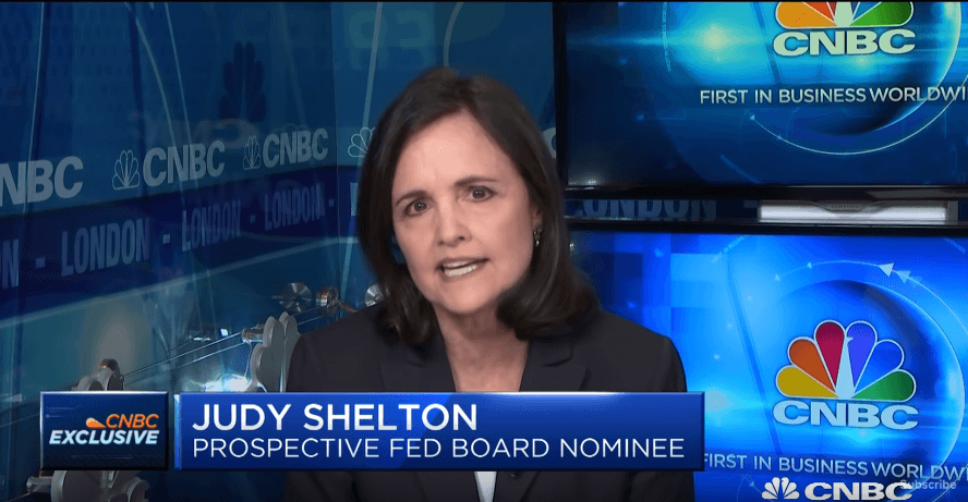 Potential Fed Nominee Shelton Wants to Overhaul Interest Rate Policy