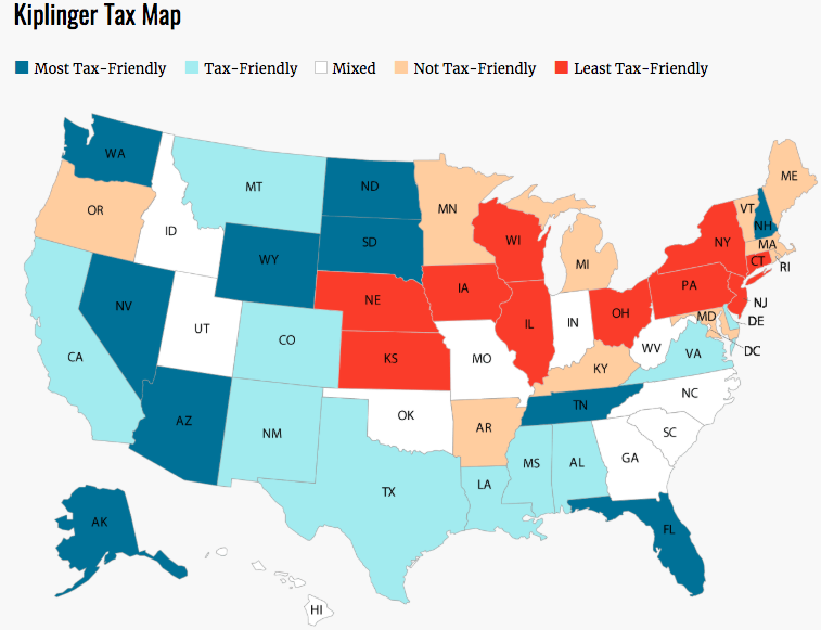 Top 10 Worst States For Taxes Where Does California Rank 