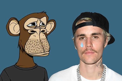 bored ape Bieber sad