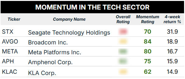 tech momentum blur tech investors